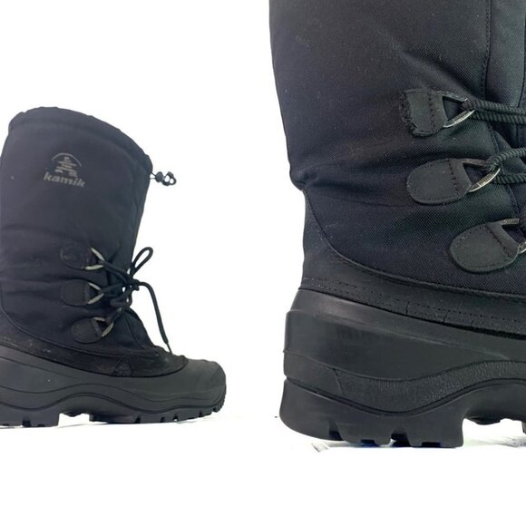 KAMIK BLACK BOOTS WINTER BOOTS YEEZY STYLE KANYE WEST VIBES RUBBER SOLE CHUNKY 9 - Picture 15 of 16